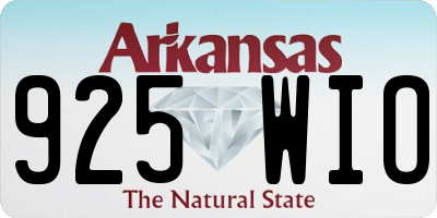 AR license plate 925WIO