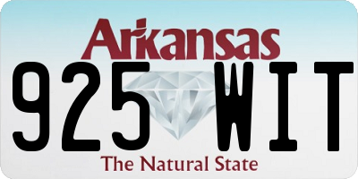 AR license plate 925WIT