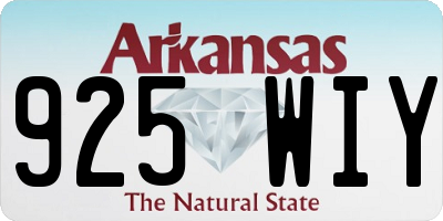 AR license plate 925WIY