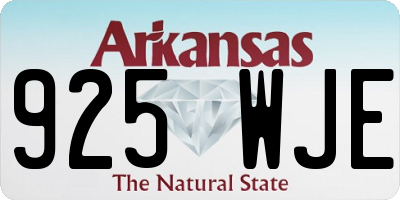 AR license plate 925WJE