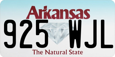 AR license plate 925WJL