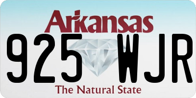 AR license plate 925WJR