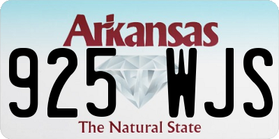 AR license plate 925WJS