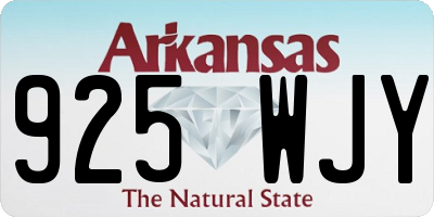 AR license plate 925WJY