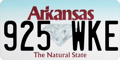 AR license plate 925WKE