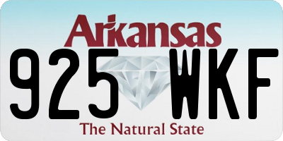 AR license plate 925WKF