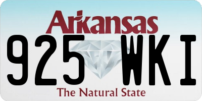 AR license plate 925WKI