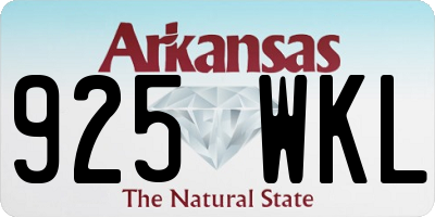AR license plate 925WKL