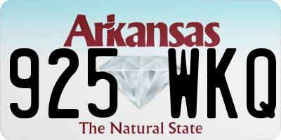 AR license plate 925WKQ