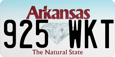 AR license plate 925WKT