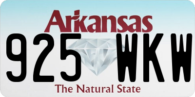 AR license plate 925WKW