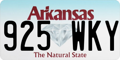 AR license plate 925WKY