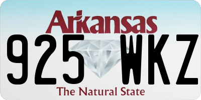 AR license plate 925WKZ