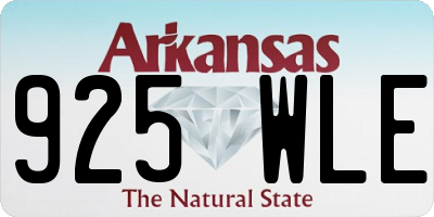AR license plate 925WLE