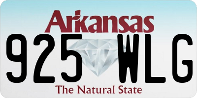 AR license plate 925WLG