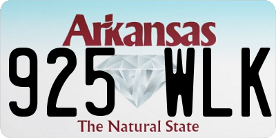 AR license plate 925WLK