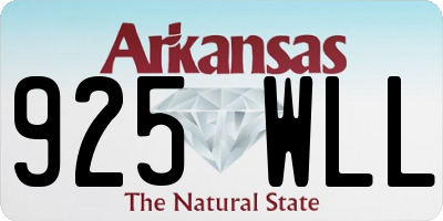 AR license plate 925WLL