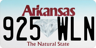 AR license plate 925WLN