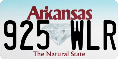 AR license plate 925WLR
