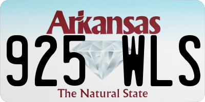 AR license plate 925WLS