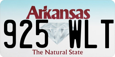AR license plate 925WLT