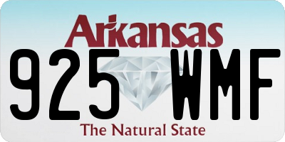 AR license plate 925WMF