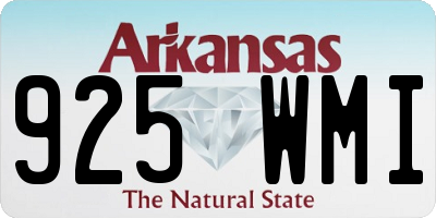 AR license plate 925WMI