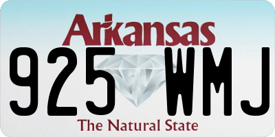 AR license plate 925WMJ