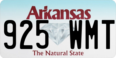 AR license plate 925WMT