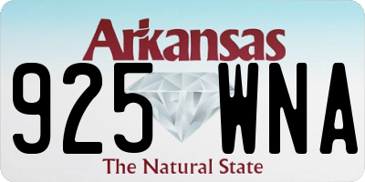 AR license plate 925WNA
