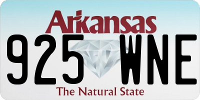 AR license plate 925WNE