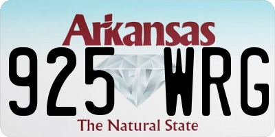 AR license plate 925WRG