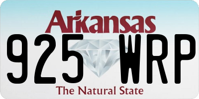 AR license plate 925WRP