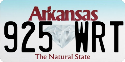 AR license plate 925WRT