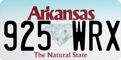 AR license plate 925WRX