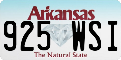AR license plate 925WSI