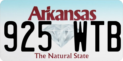 AR license plate 925WTB