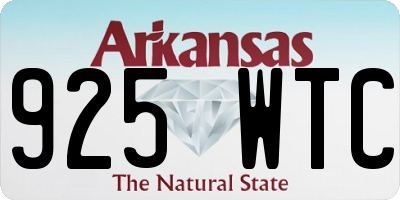 AR license plate 925WTC