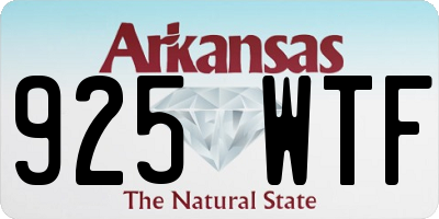 AR license plate 925WTF