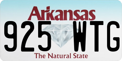 AR license plate 925WTG