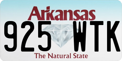 AR license plate 925WTK