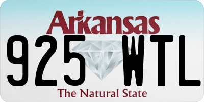AR license plate 925WTL