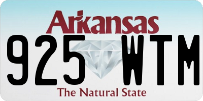 AR license plate 925WTM
