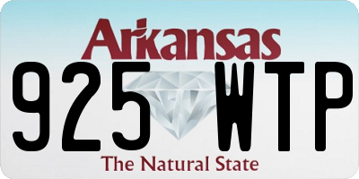 AR license plate 925WTP
