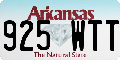 AR license plate 925WTT