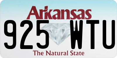 AR license plate 925WTU