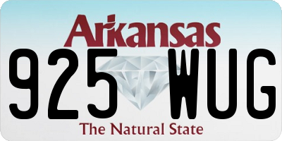 AR license plate 925WUG