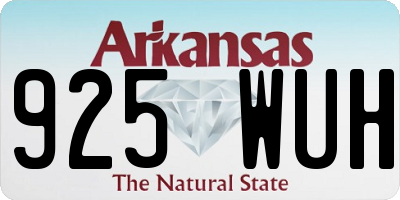 AR license plate 925WUH