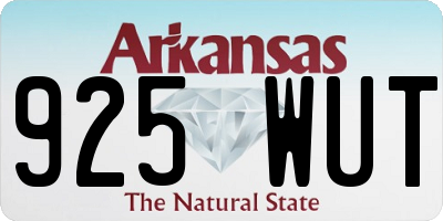 AR license plate 925WUT