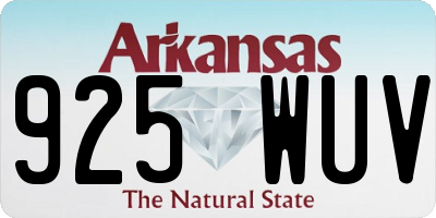 AR license plate 925WUV